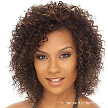 Short Wigs for Black Women curly Wig Synthetic wig Look Real Quality Cheap Heat Resistant fiber hair